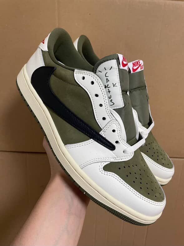 Nike Air Jordan 1 Low x Travis Scott “Cactus Jack” Olive (Real)