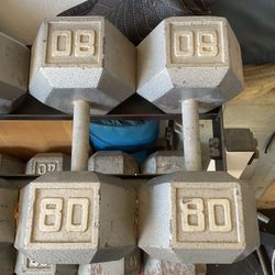 Hex Dumbells, heavy.