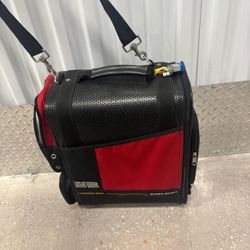 Shoulder strap carry on sports bag  hard shell … 15” x 16”  $30