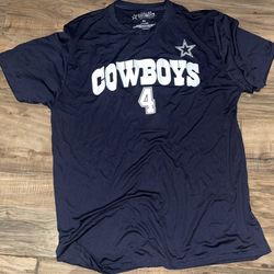 NWOT Dallas Cowboys Authentic #4 Prescott T-Shirt Men’s Size XL
