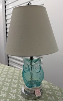 Owl lamp glass excellent condition