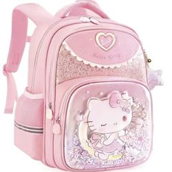 Hello Kitty Backpack Pink And White