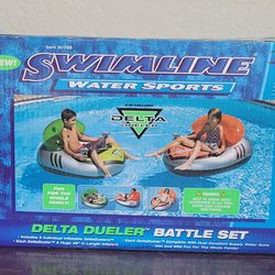 Swimline 2-Piece Inflatable Floating Chairs