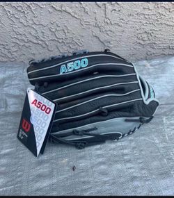 Wilson A500 12.5" Black/Grey/Tropical Blue Right Hand