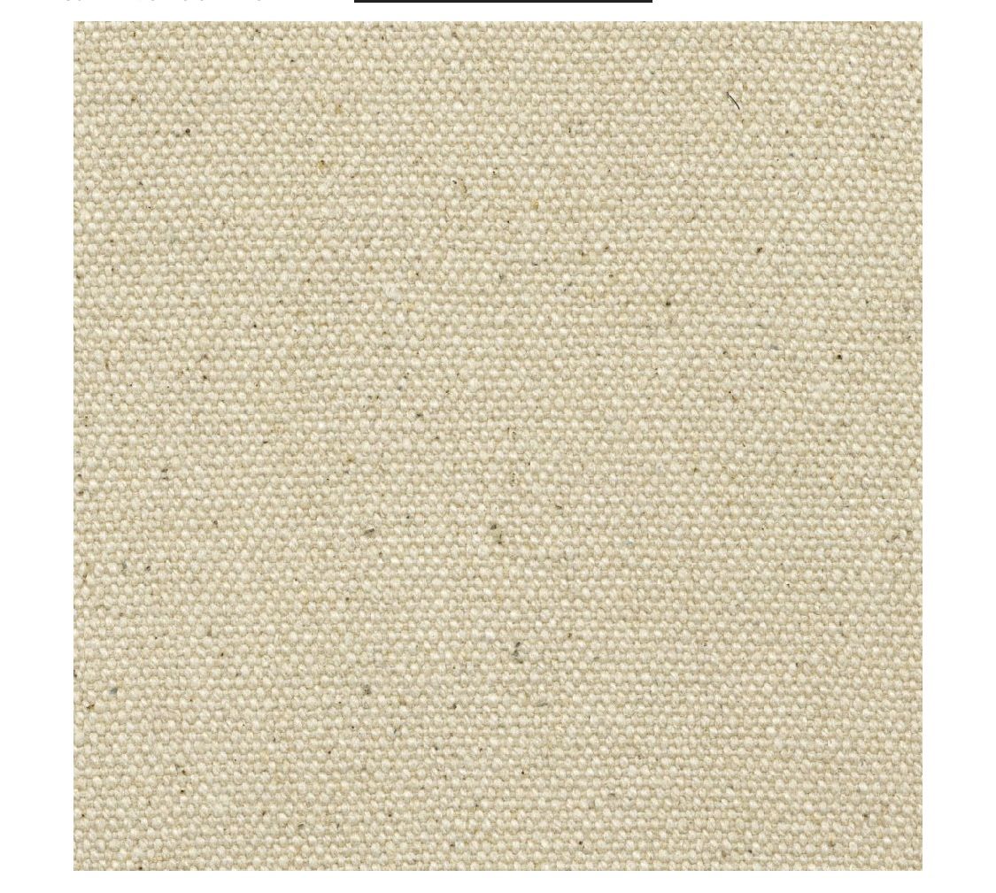 NATURAL UNPRIMED CANVAS COTTON DUCK FABRIC 15 oz - 120" Continuous 4 YARDS new