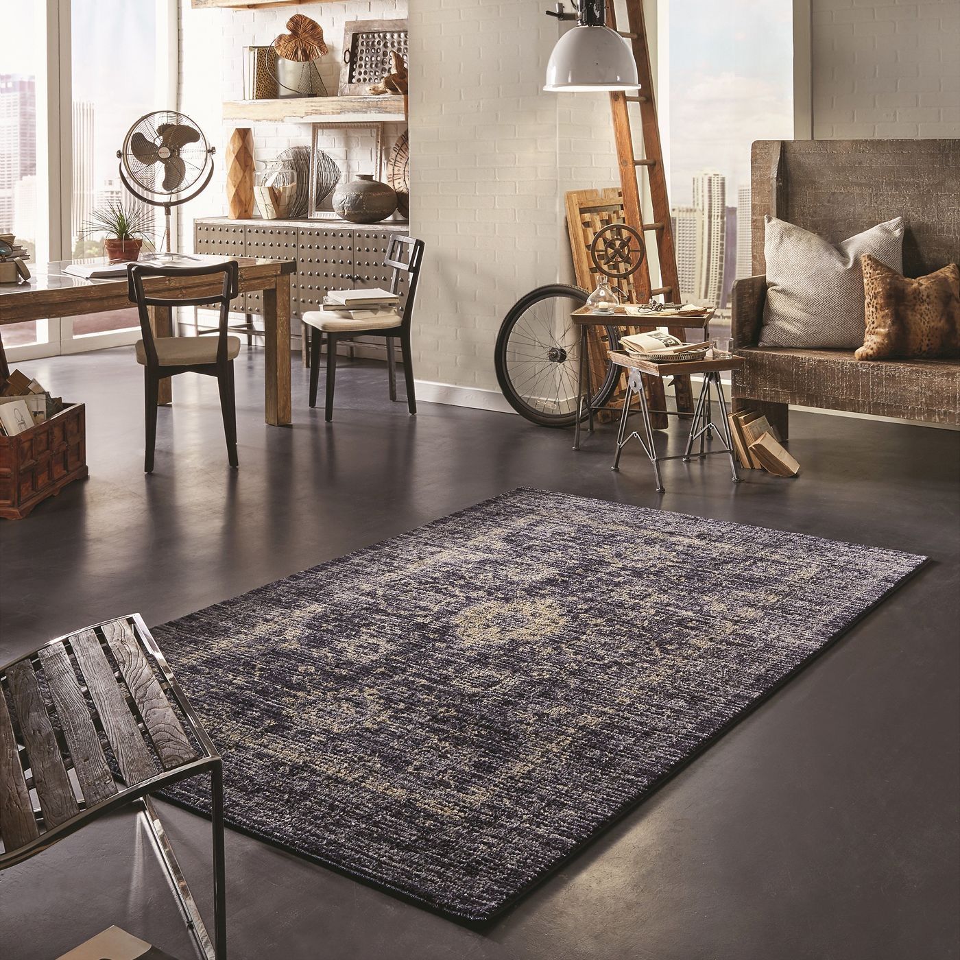 Area Rug Parksley by Threshold 5ft x 7ft for Sale in Rancho Cucamonga