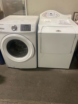 Samsung Front Load Washer and Maytag Dryer Set