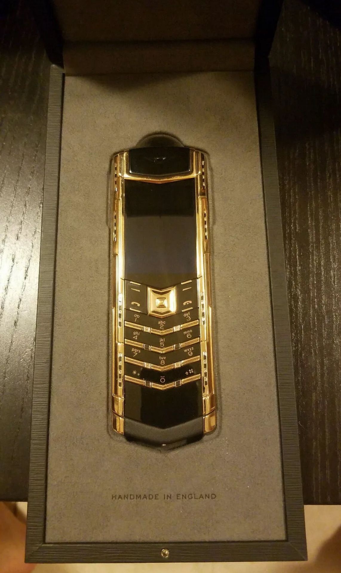 VERTU SIGNATURE S - LIMITED EDITION DECO 18ct ROSE GOLD WITH DIAMONDS PHONE