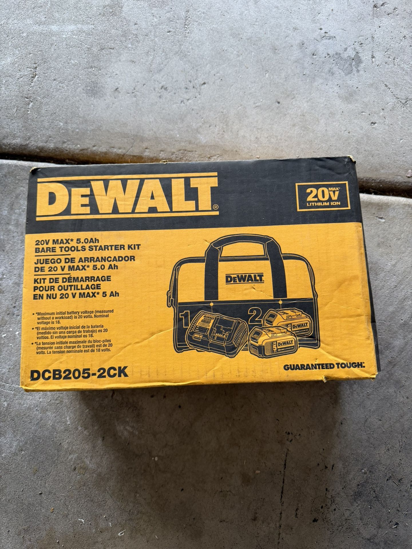 Dewalt Battery Starter Pack. New. No Trades