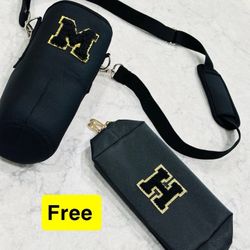 Free NEW Water Bottle Carrier Bag Neoprene Portable Insulated Sling/Holder Adjustable Shoulder Strap & Accessory Case