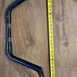 10 H x 35" L x 1" D Ape Hanger Motorcycle Handlebar Black