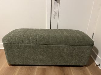 Green/olive Storage Bench/ottoman