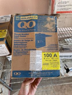 Square D 100 -Amp 6 -Spaces 12 -Circuit Outdoor Main Lug Load Center