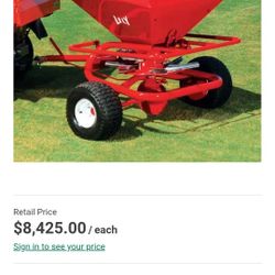 Fertilizer  Or Broadcast Spreader Pull Behind 