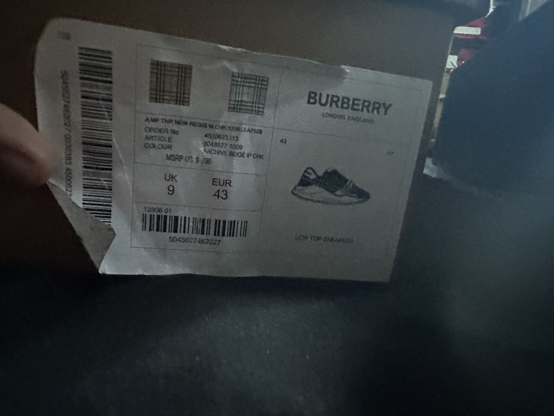 Burberry Shoes Size 30 Good Condition 