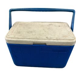 Vintage Blue Coleman Cooler, Needs Cleaning 