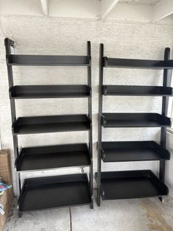 Black Storage shelves - Set of 2 (Very sturdy)
