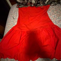 Red dress size L