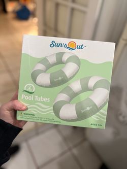 Sun's Out Inflatable Pool Tubes 2-Pack