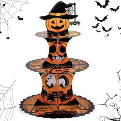 Halloween Cupcakes Stand Cupcake Tower Pumpkin Design