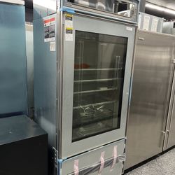 SubZero Panel Ready Built In 36” Refrigerator Glass Door