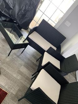 4pc Whicker Patio Set
