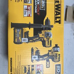 DEWALT FLEXVOLT Advantage 20V MAX 2 Tool Hammer Drill Driver & Impact Driver Combo Kit