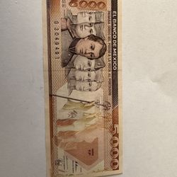 Billete De Mexico Niños Héroes 5 Mil Pesos 