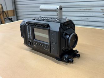 Black Magic Ursa EF 4k Cinema Camera with 50mm lens, Tripod & Case