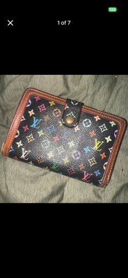 Louis Vuitton Murakami Monogram Porte-Monnaie Wallet Black
