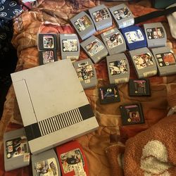 Nintendo nes. With n64 games.  Sega gamegear games