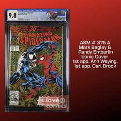 Amazing Spider-Man, Vol. 1 #375 A CGC 9.8 Spider-Man Custom Label