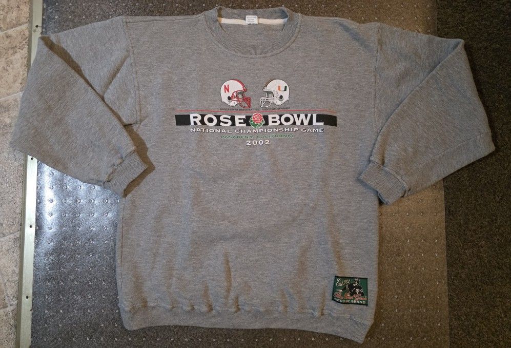 Vintage Rose Bowl Pasadena California 2002 Men's Sweatshirt Size XL