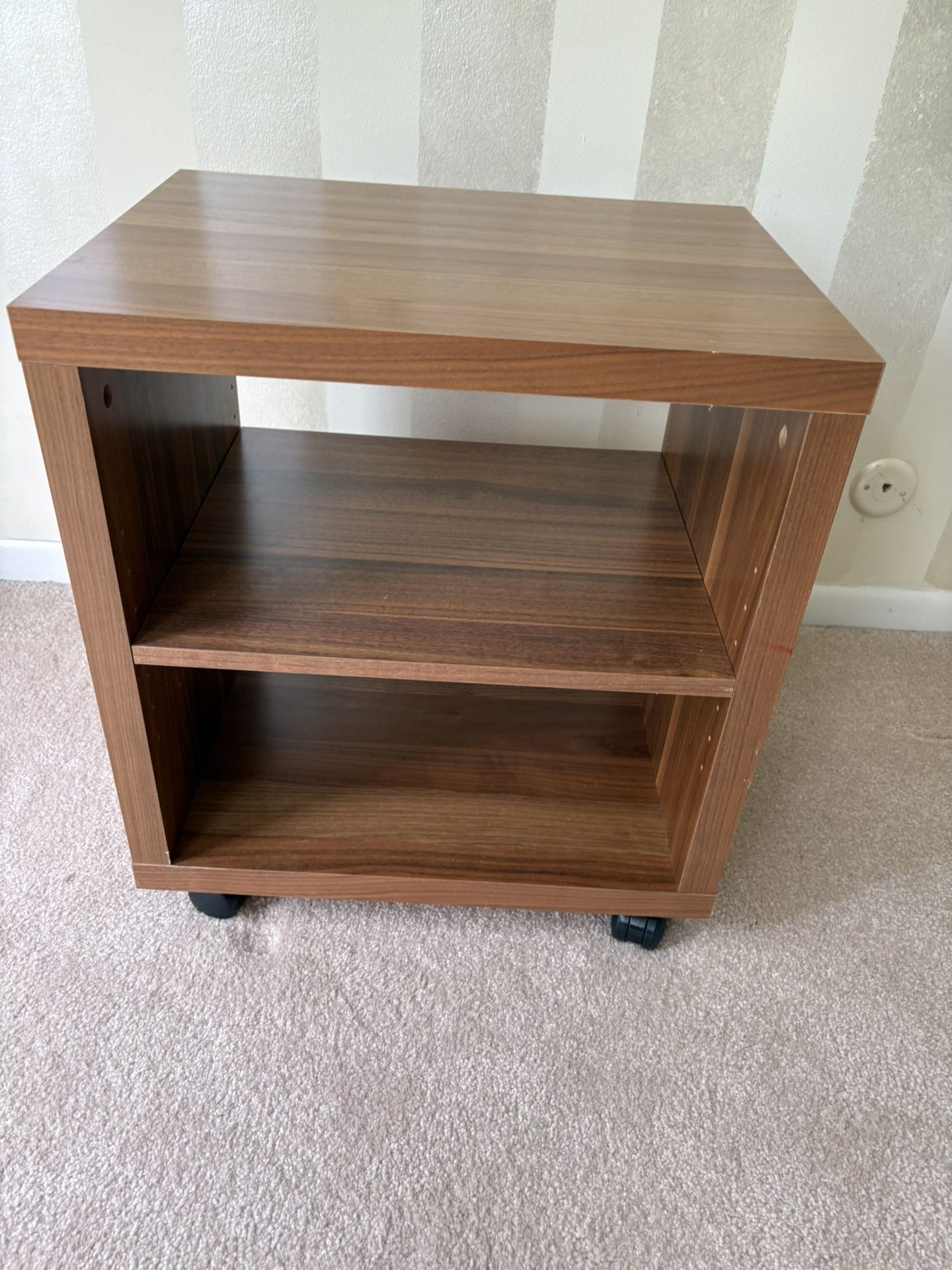 Scandinavian Style Rolling Side Table