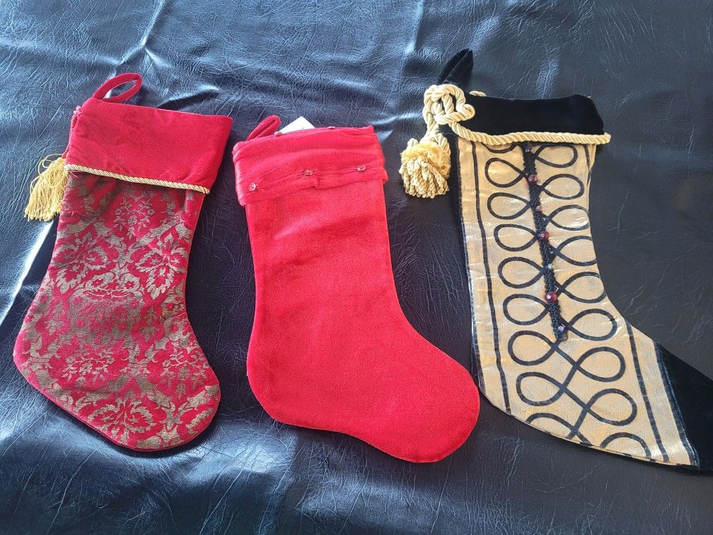 Christmas Stockings  $8 Each or $15 for all 3