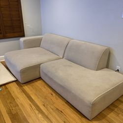 Ivory  Left Chaise Modular Sectional From Article