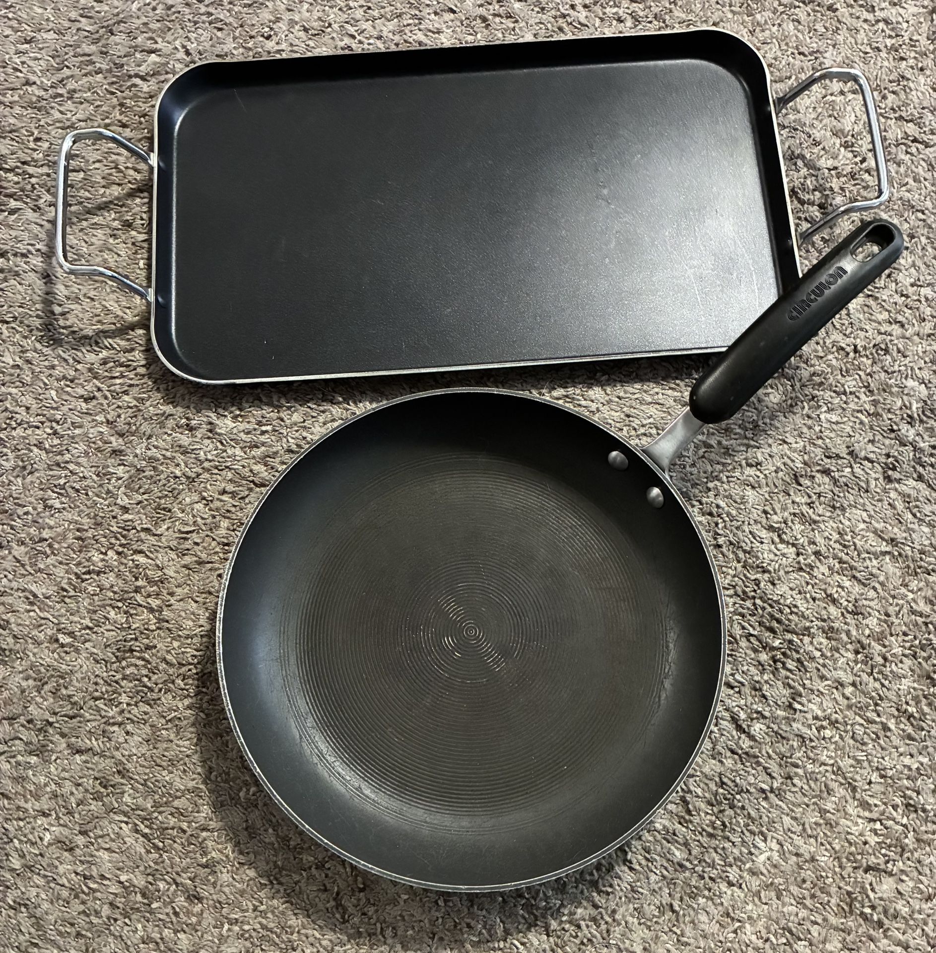 TEFLON GRIDDLE & FRYING PAN