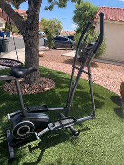 Exercise elliptical and bike