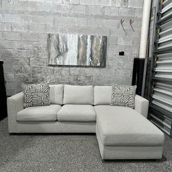Beige Sectional With Storage 