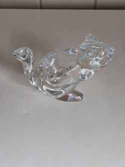 Sasaki Crystal Squirrel Heavy Clear Glass