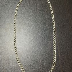 14K Gold Figaro Chain 24 Inches 
