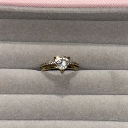 Double Band Heart Ring