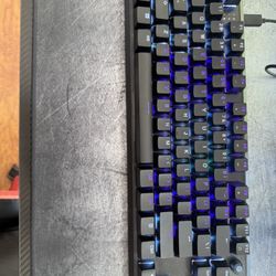 Corsair Keyboard, Logitech Mouse, Corsair Mouse Pad 