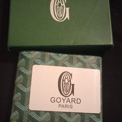 Goyard Wallet — Green. Clean. Ready.