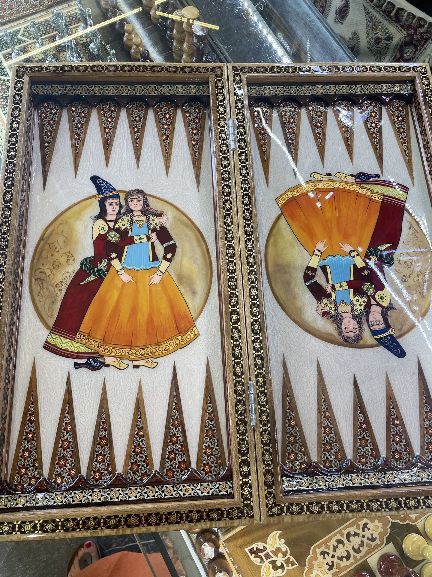 Chessboard And Backgammon board