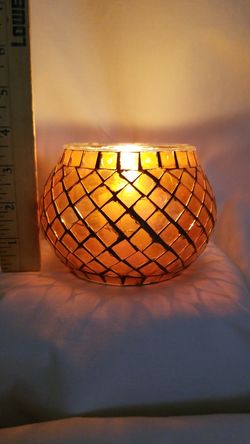 Mosaic glass luminary