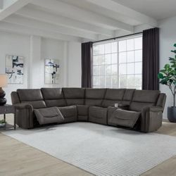 CARLIN FABRIC POWER RECLINING SECTIONAL WITH POWER HEADREST 5 PCS  $1299.99
