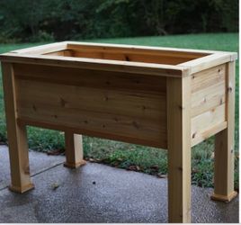 Elevated Cedar Raised Bed Planter