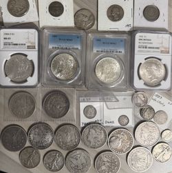 Antique US Coin Collection Silver Coins Morgans & More