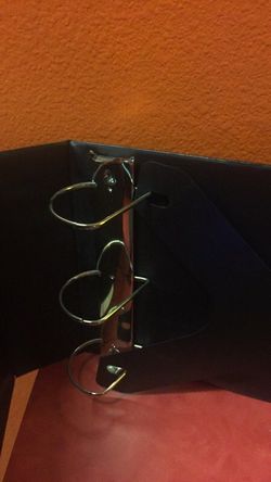 3" 3 Ring Binder D Slant Used Black